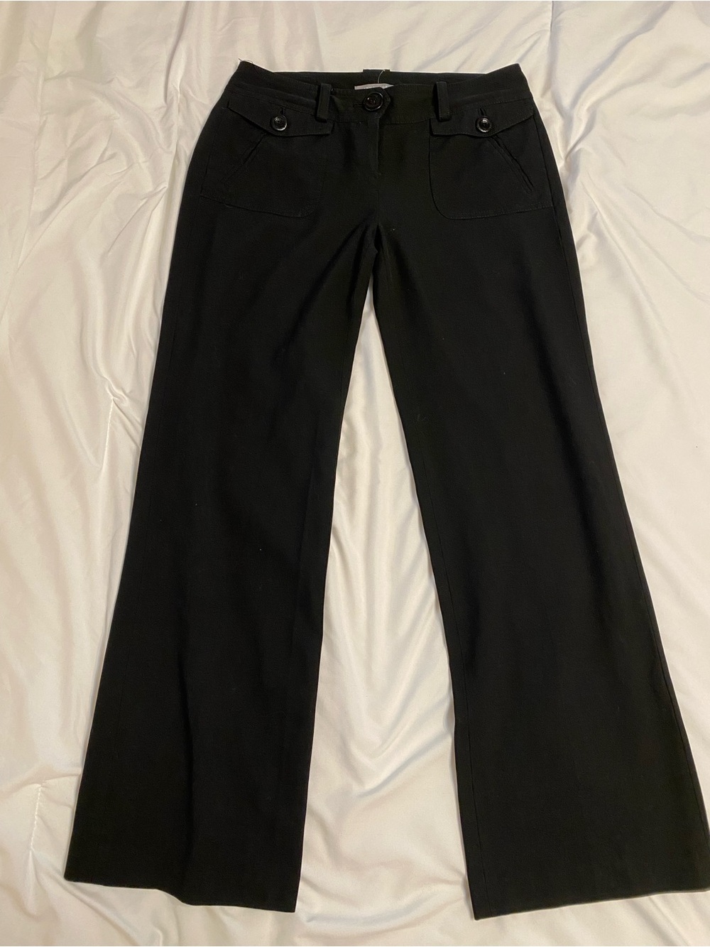 Ann Taylor Y2K Women's Black Wide-Leg Dress Pants